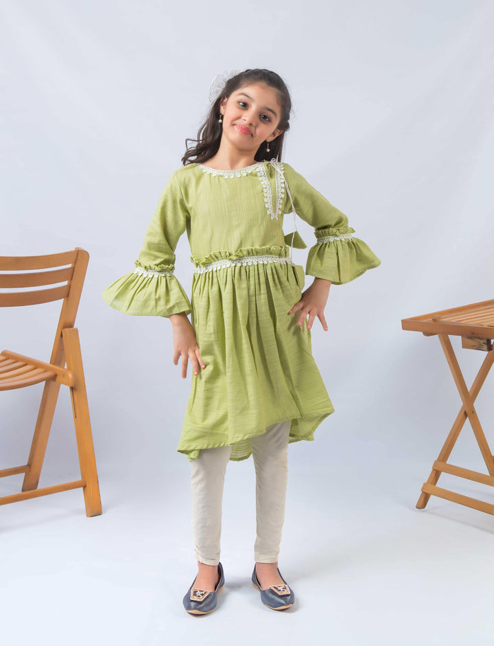 girls green kids clothes