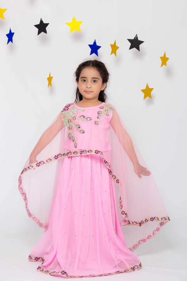 pink frock for girls 