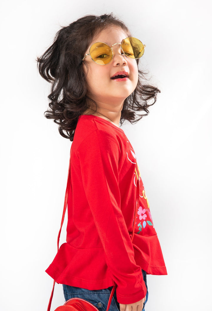 Red Love Girls T-Shirt - Modest Clothing