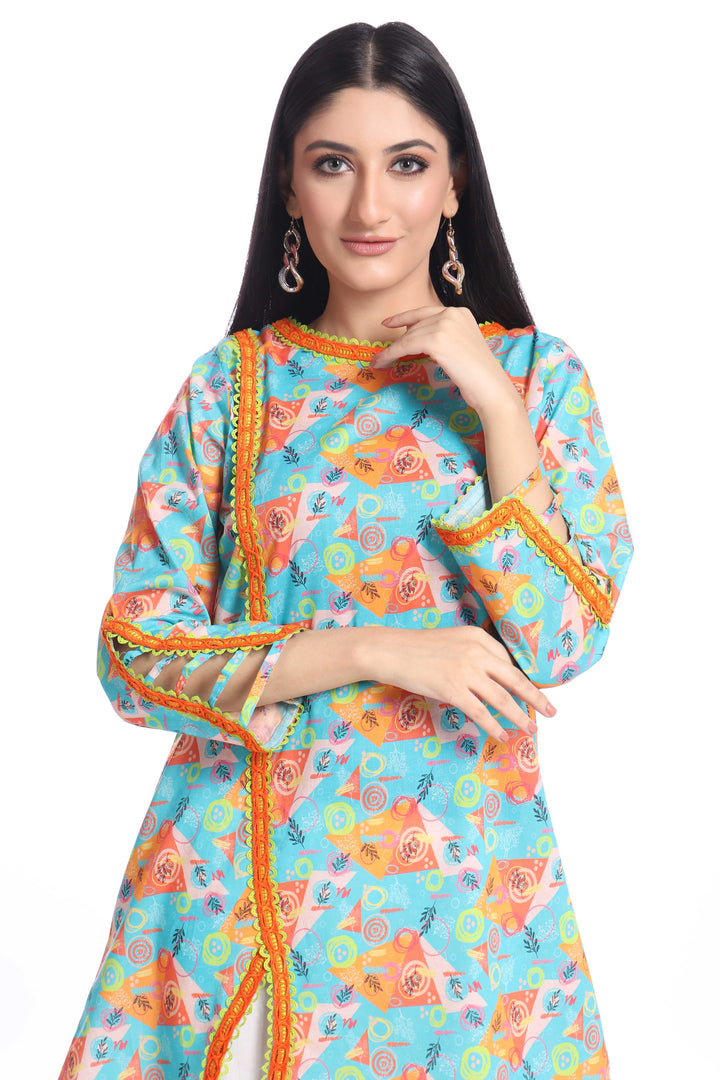 Shabnam - Stitched Lawn Two Pieces - Modest Clothing