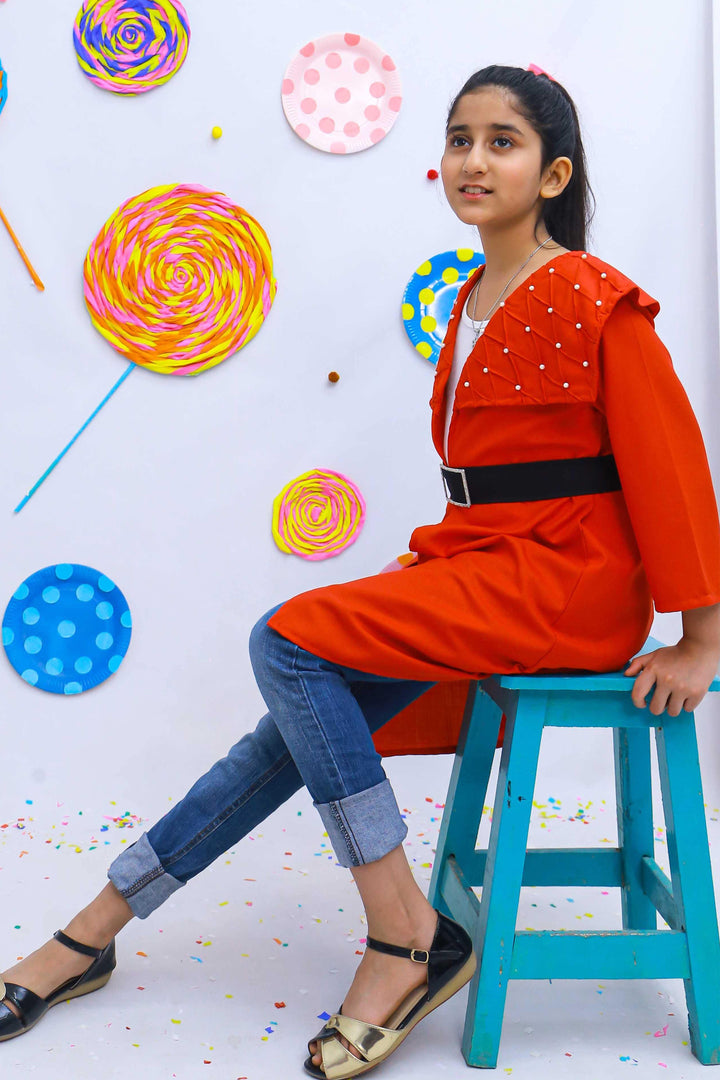 Falcon - Red Trench Coat - Modest Clothing