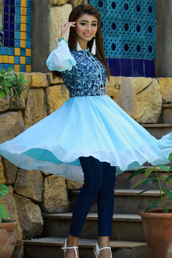 Sapphire - Chiffon Kurti - Modest - Grandeur