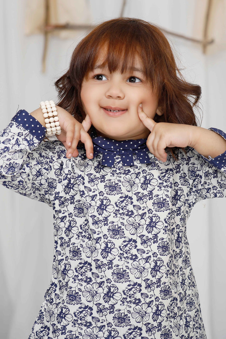Floral Haze - Girls Kurta - Modest Clothing