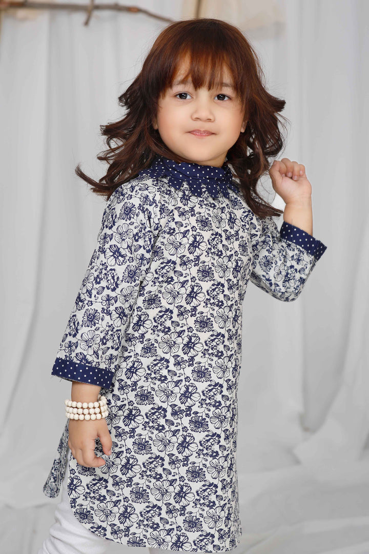 Floral Haze - Girls Kurta - Modest Clothing