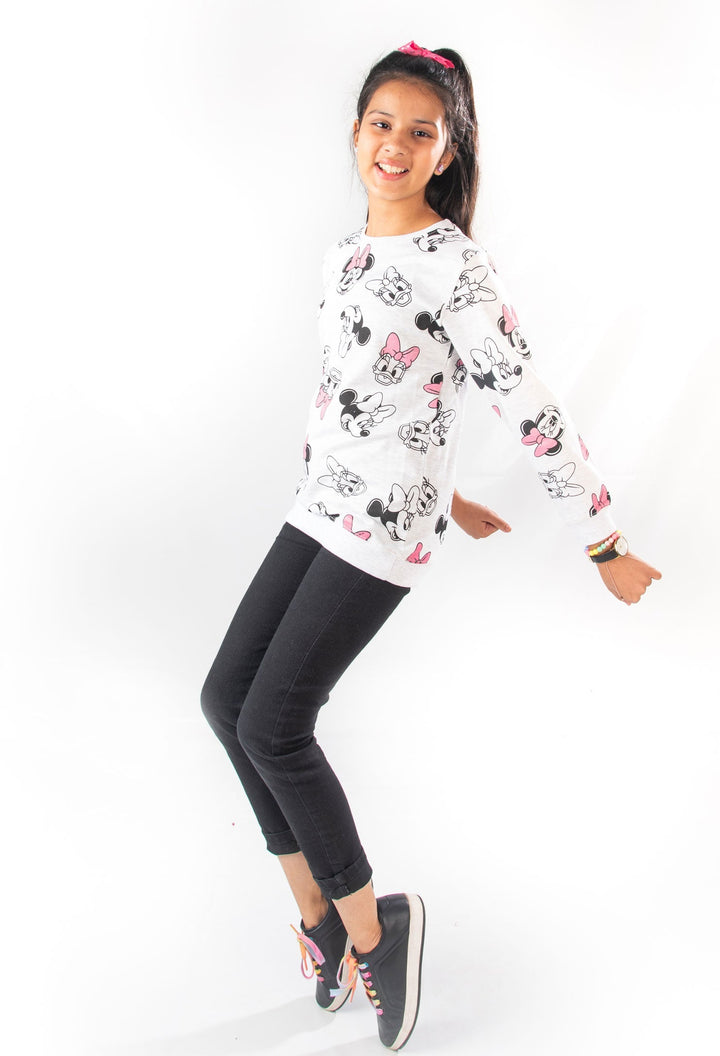 Mickey Girls Sweat Shirt - Modest Clothing