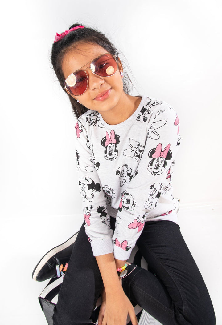 Mickey Girls Sweat Shirt - Modest Clothing