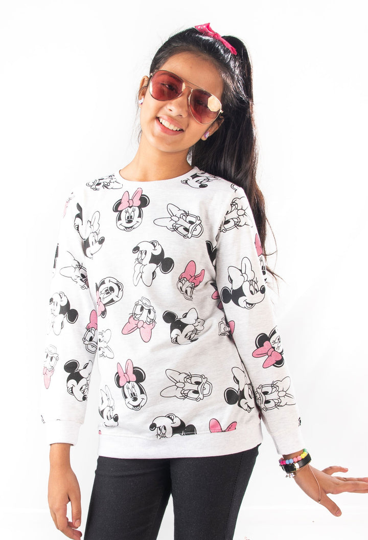 Mickey Girls Sweat Shirt - Modest Clothing