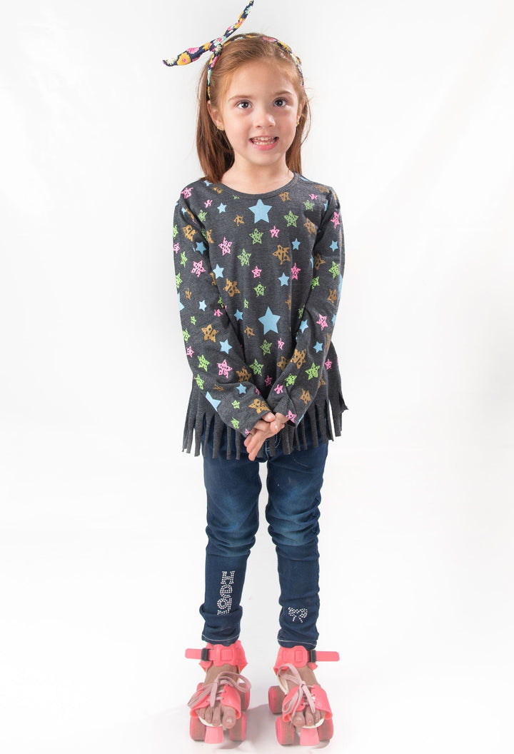 Winter Grey Girls T-Shirt - Modest Clothing